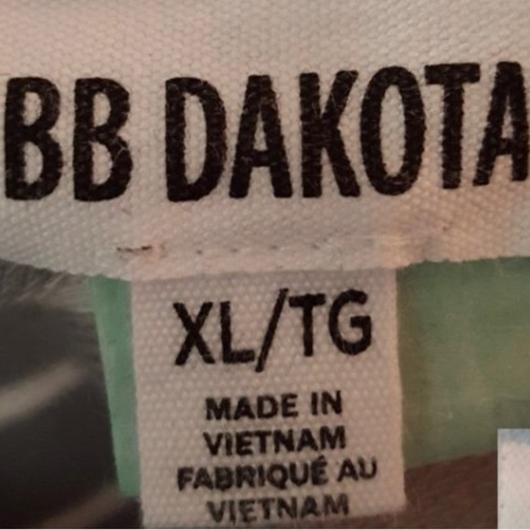 STEVE Madden BB Dakota Grey/ White Breton Style Striped Ladies Top. - Picture 5 of 5